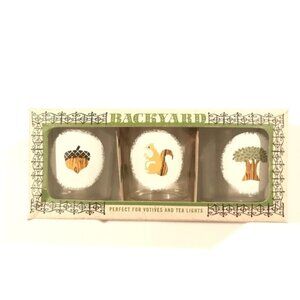 Blue Q Woodland Votive Candle Holders